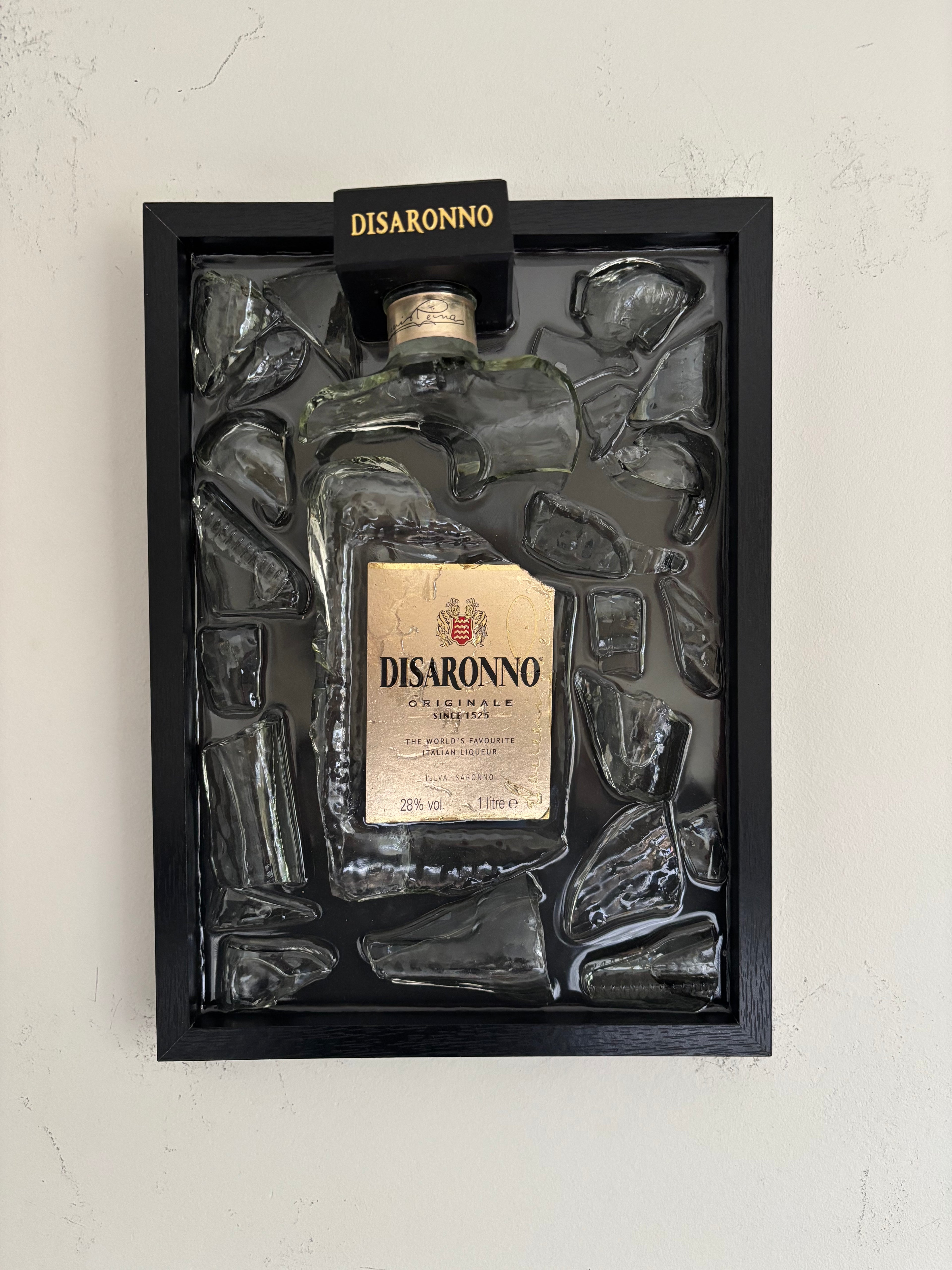 Broken Bottle Art Disaronno