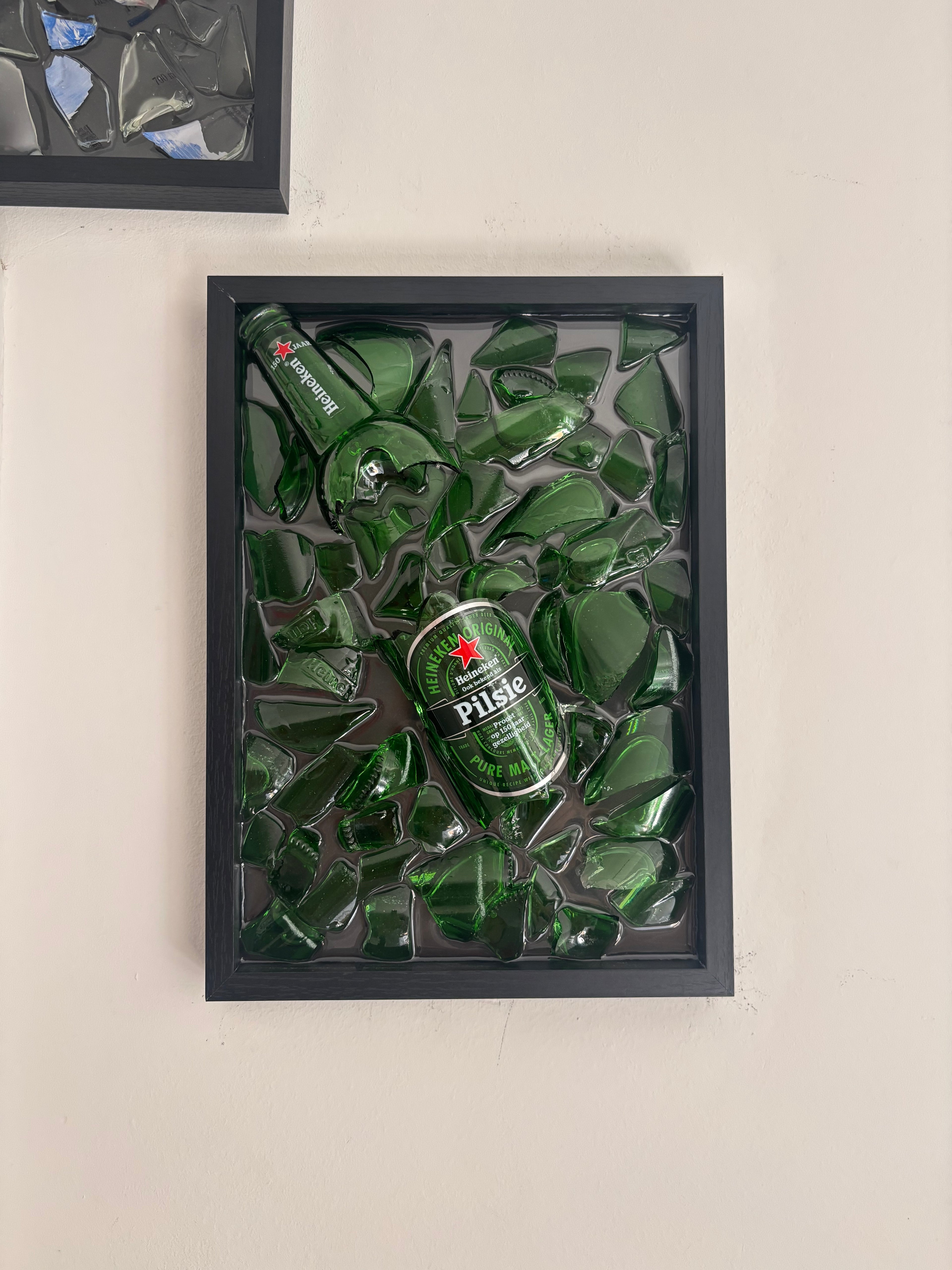 Broken Bottle Art Heineken