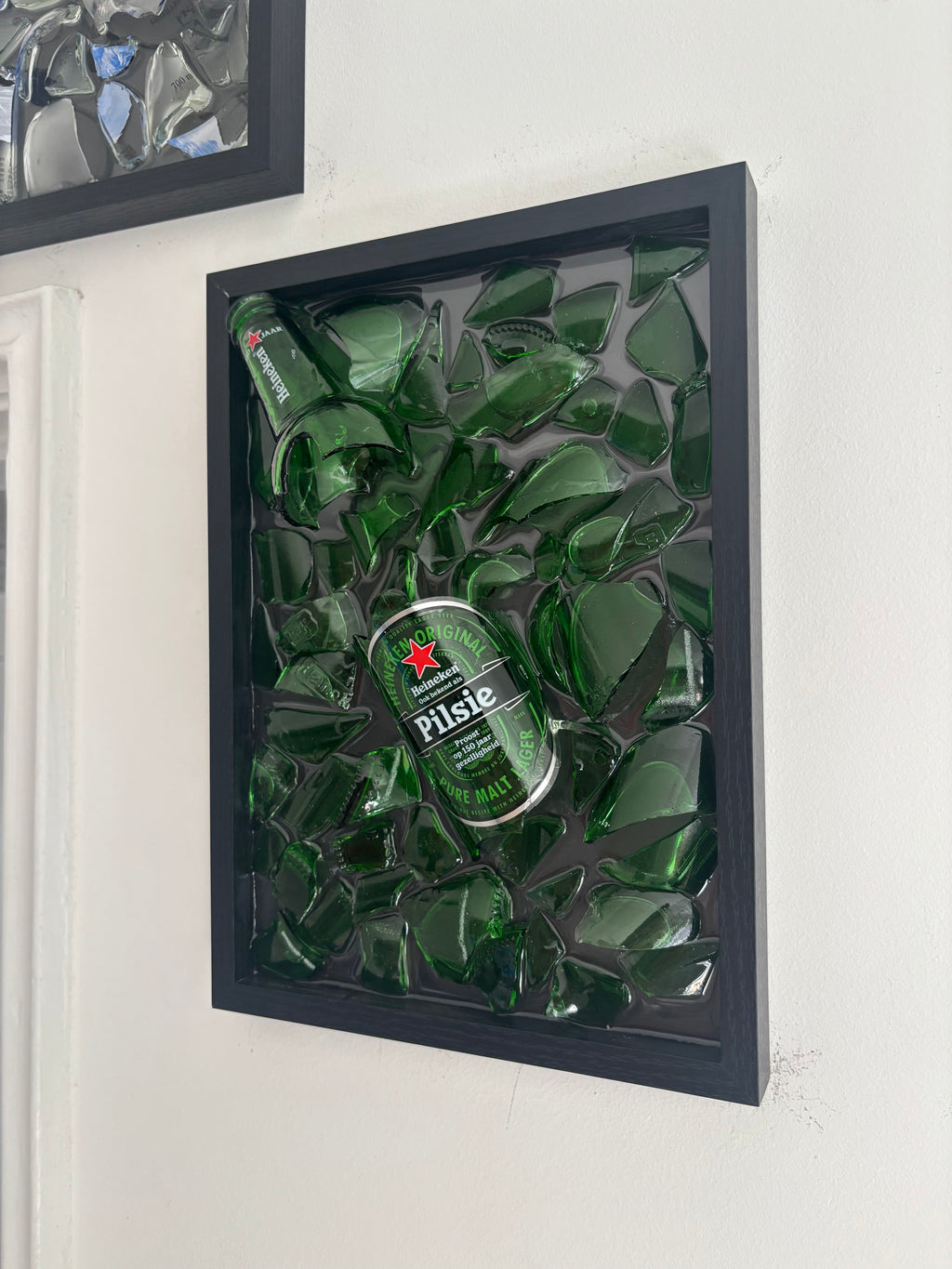 Broken Bottle Art Heineken