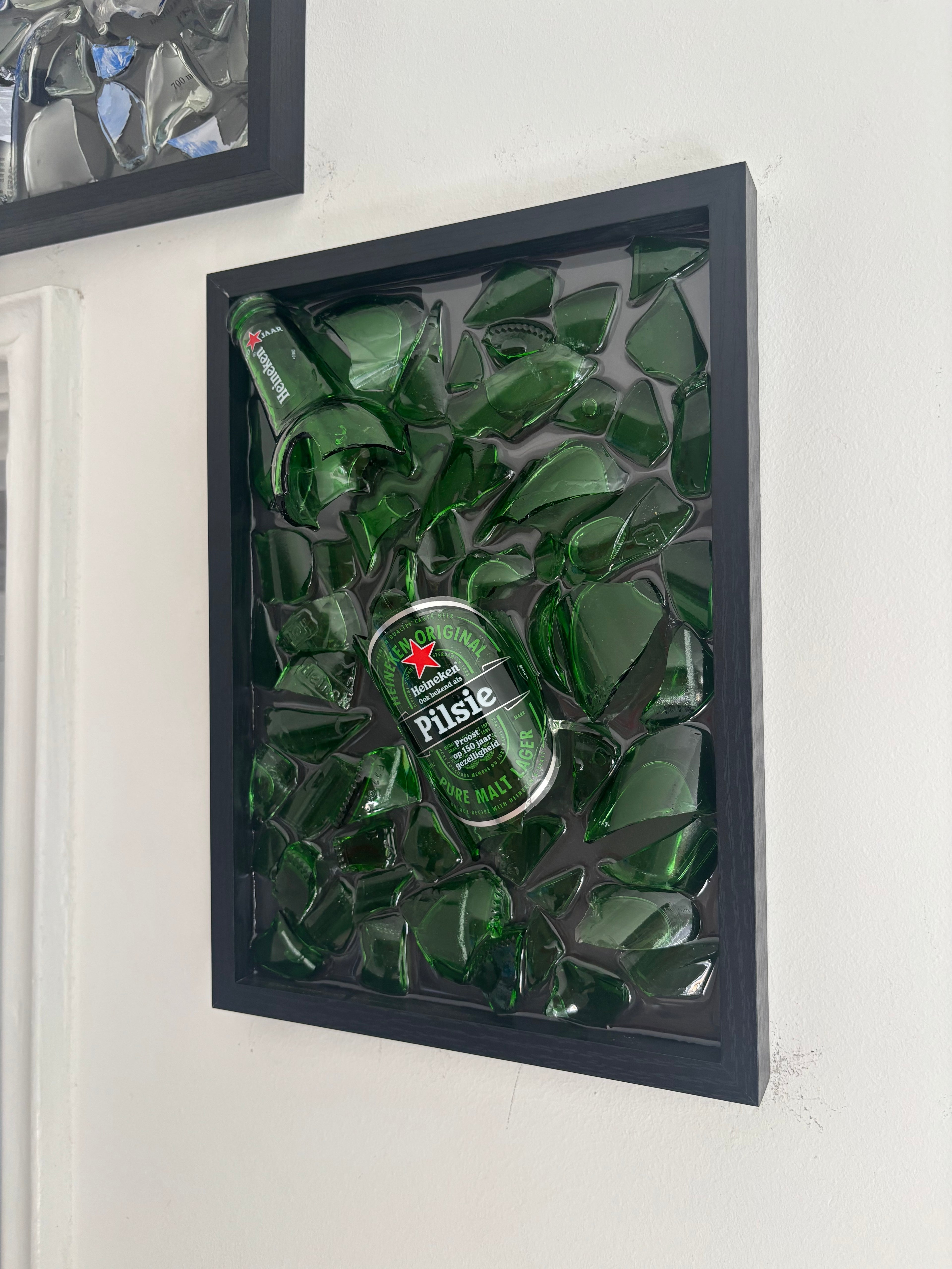 Broken Bottle Art Heineken