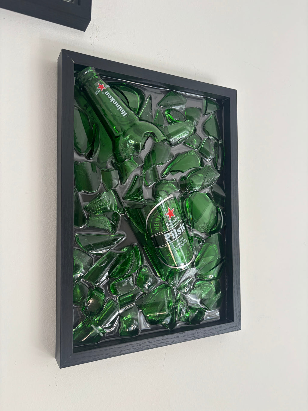 Broken Bottle Art Heineken