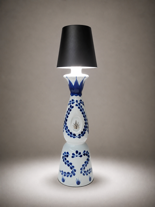 Bottle Lamp Clase Azul